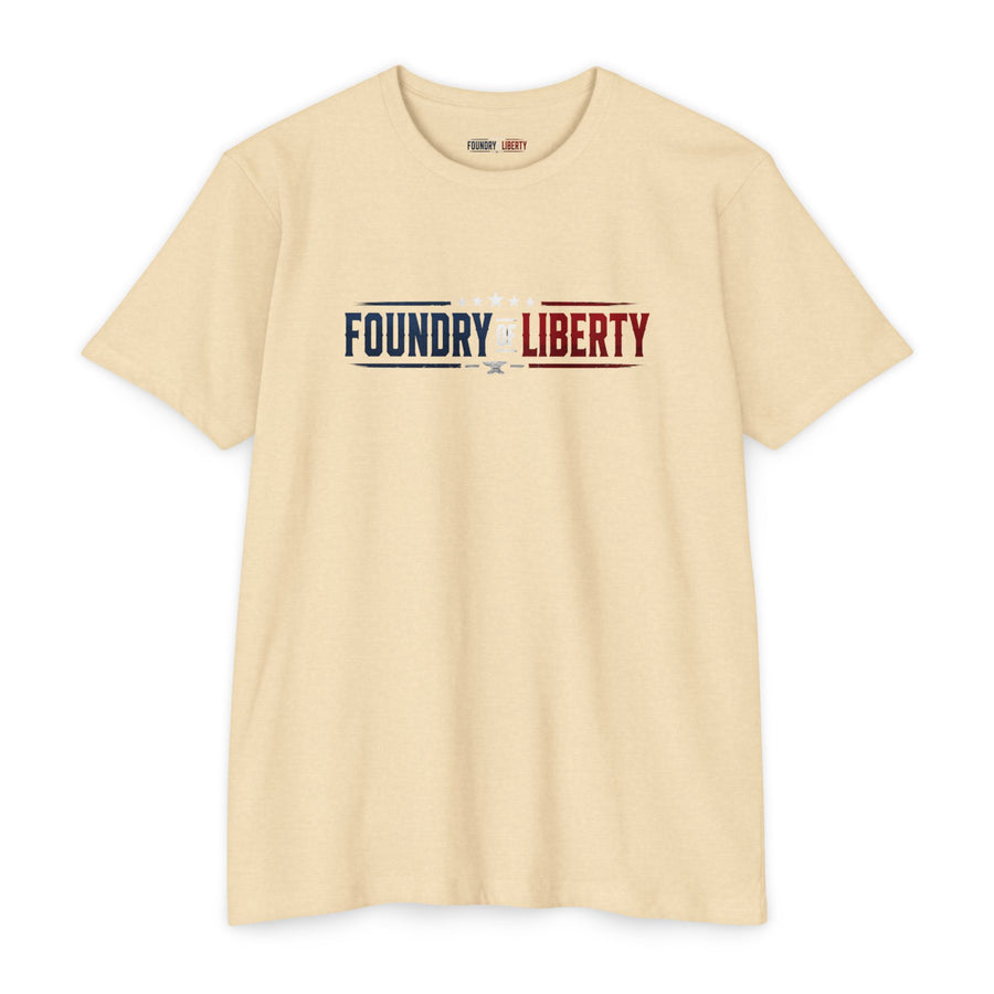 Foundry Liberty T‑Shirt — “Be the Change You Wish to See” Statue of Liberty Graphic