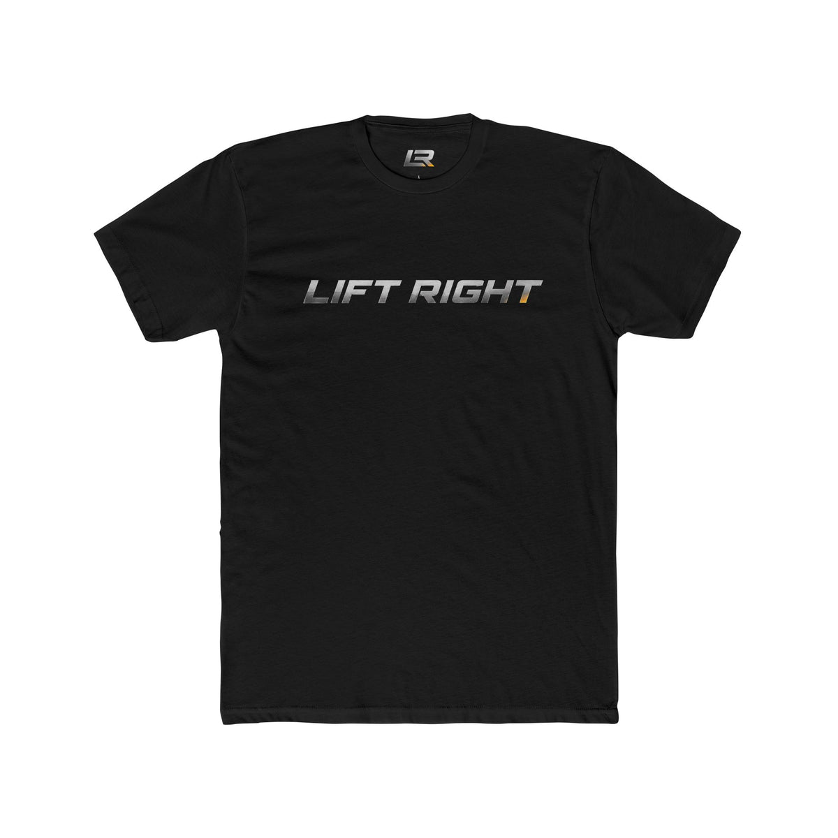 Lift Right Logo T‑Shirt — Fitness Tee with 'LIFT RIGHT' Front & Back Design