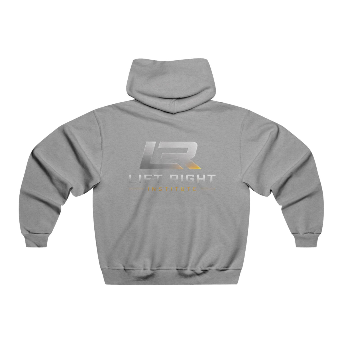Jet Right Logo Hoodie — Men's Grey Racing-Inspired Pullover