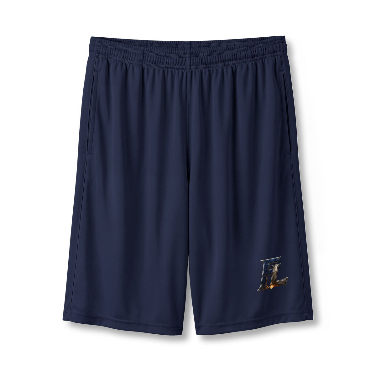 Athletic 7" Pocketed Performance Shorts — Small 'FL' Logo