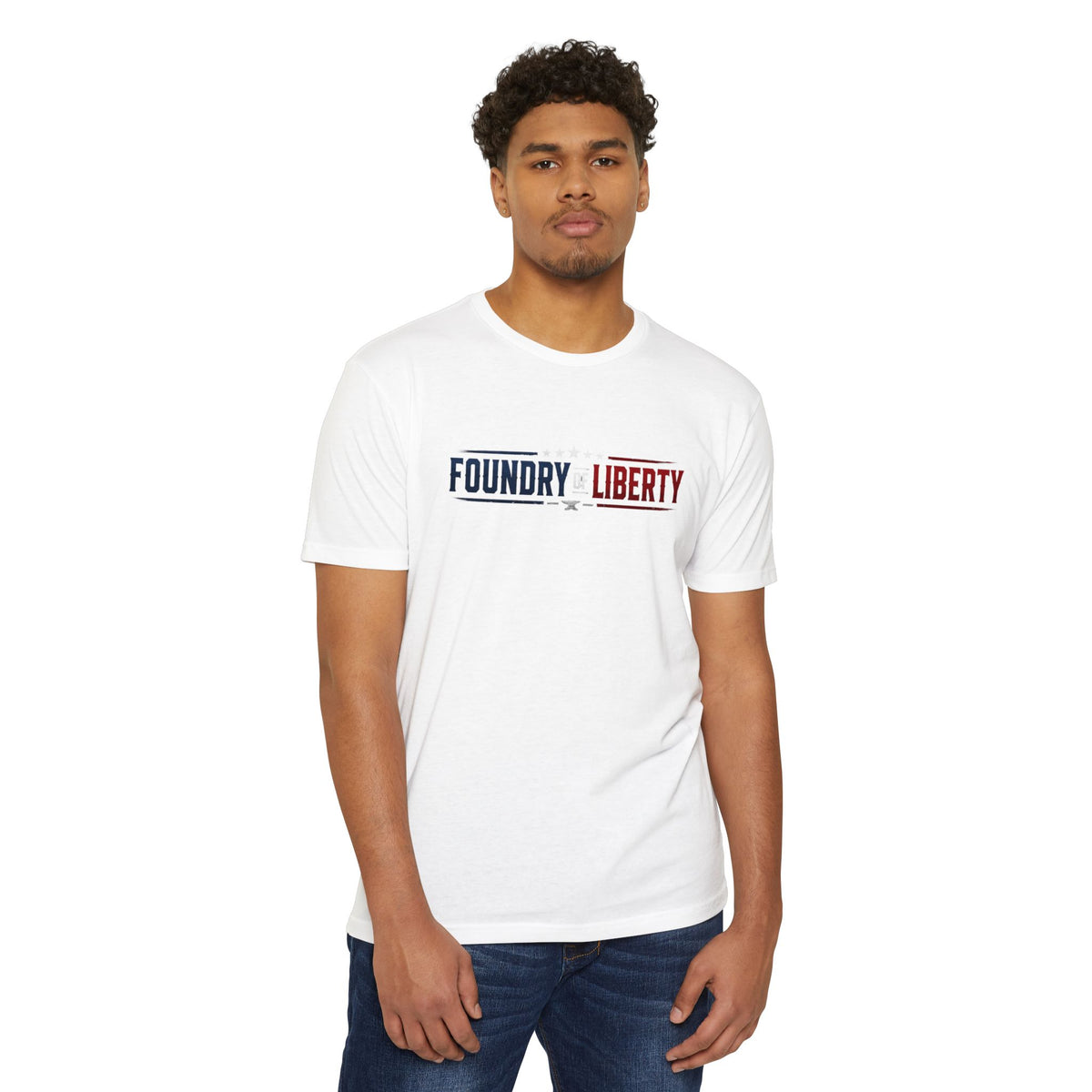 Foundry Liberty T‑Shirt — “Be the Change You Wish to See” Statue of Liberty Graphic