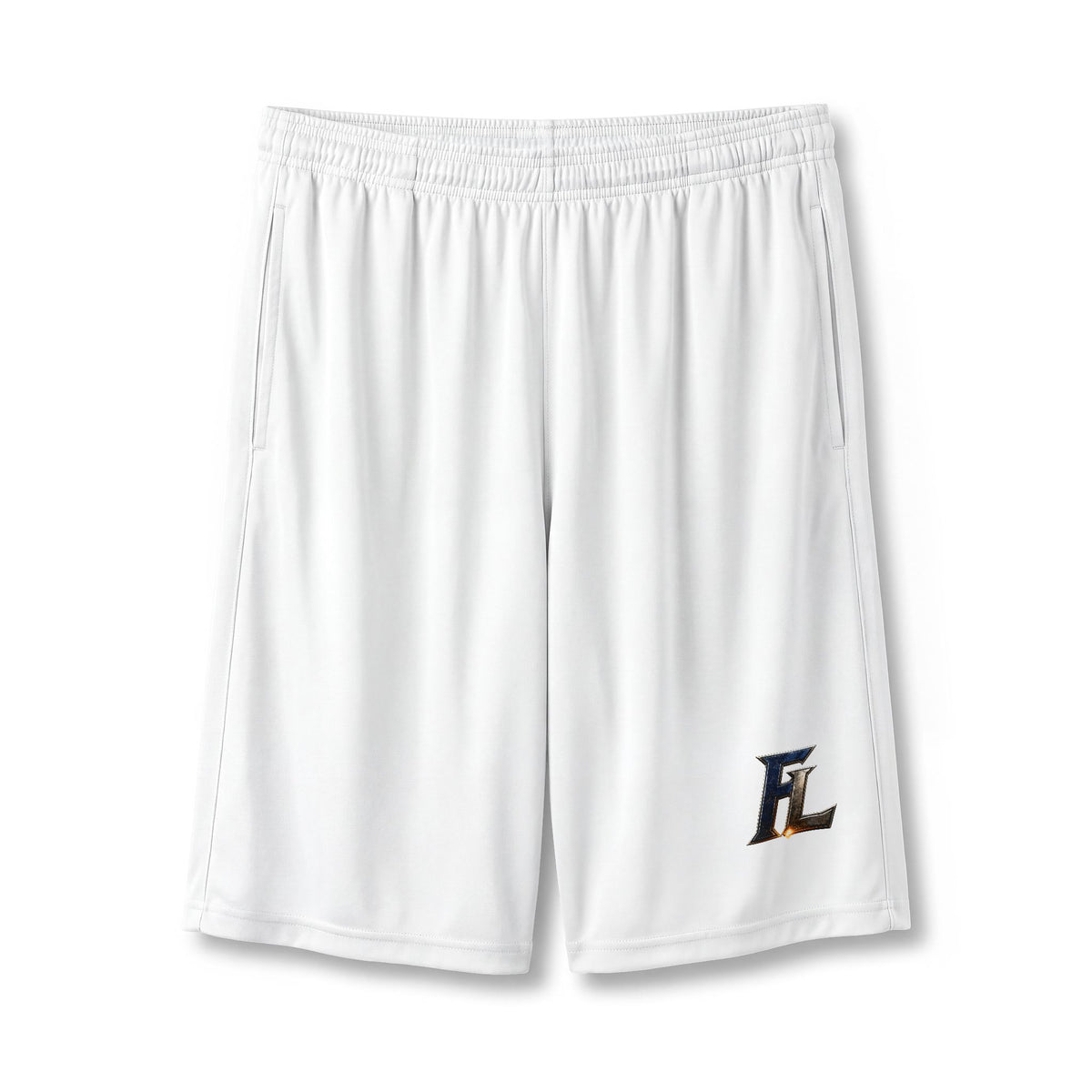 Athletic 7" Pocketed Performance Shorts — Small 'FL' Logo