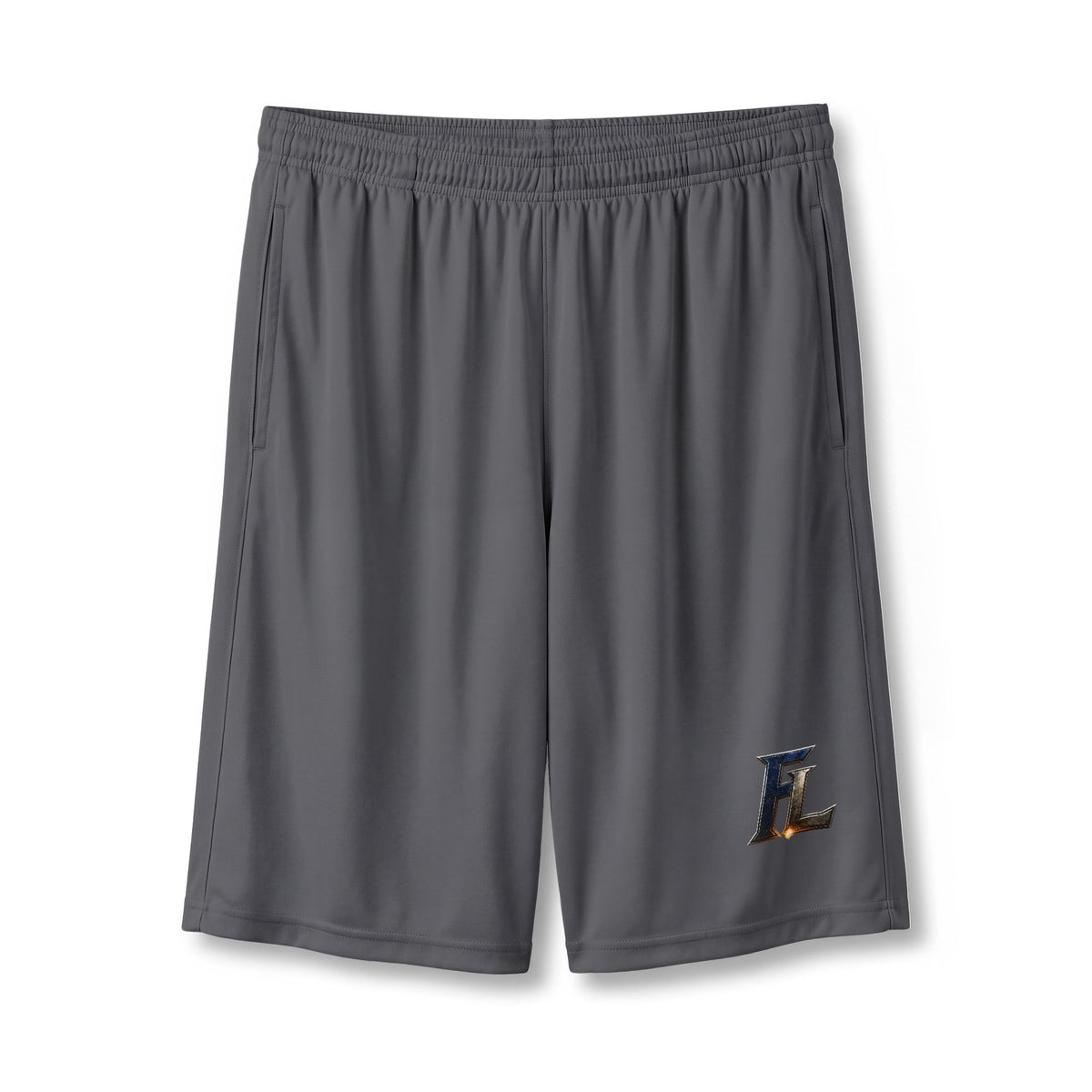 Athletic 7" Pocketed Performance Shorts — Small 'FL' Logo