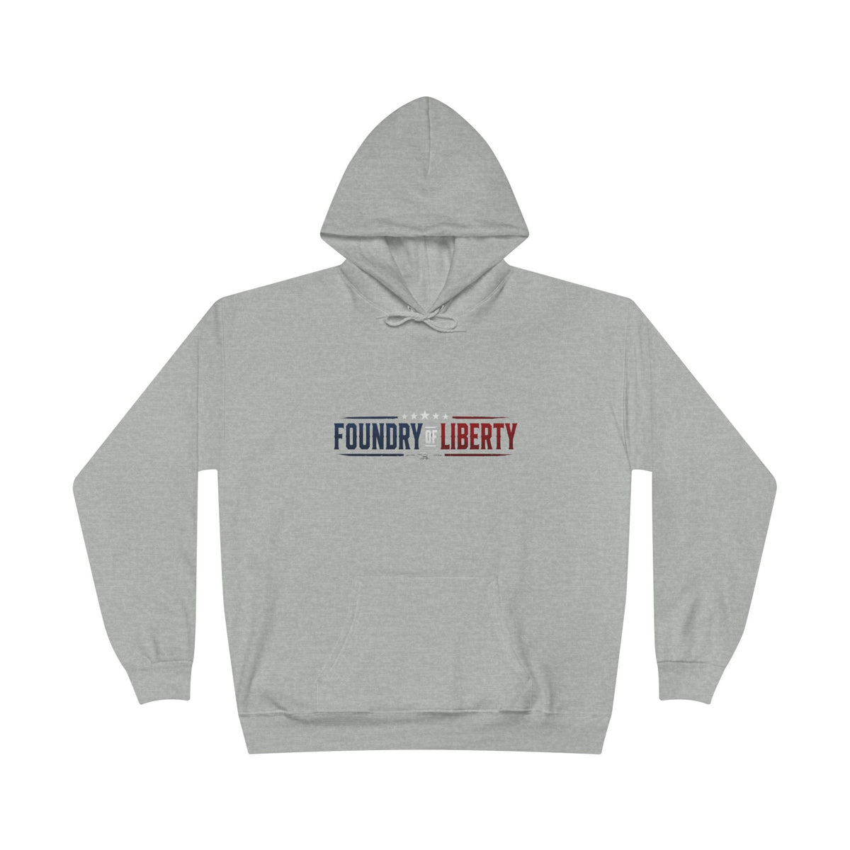 Foundry of Liberty Graphic Hoodie – Patriotic Emblem Pullover