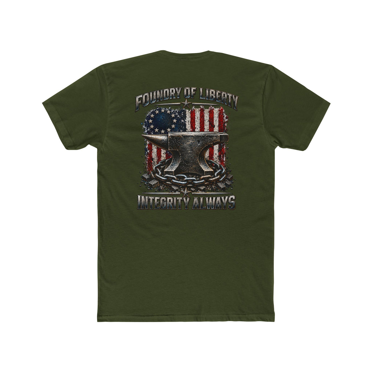 Freedom & Liberty American Flag Graphic T-Shirt