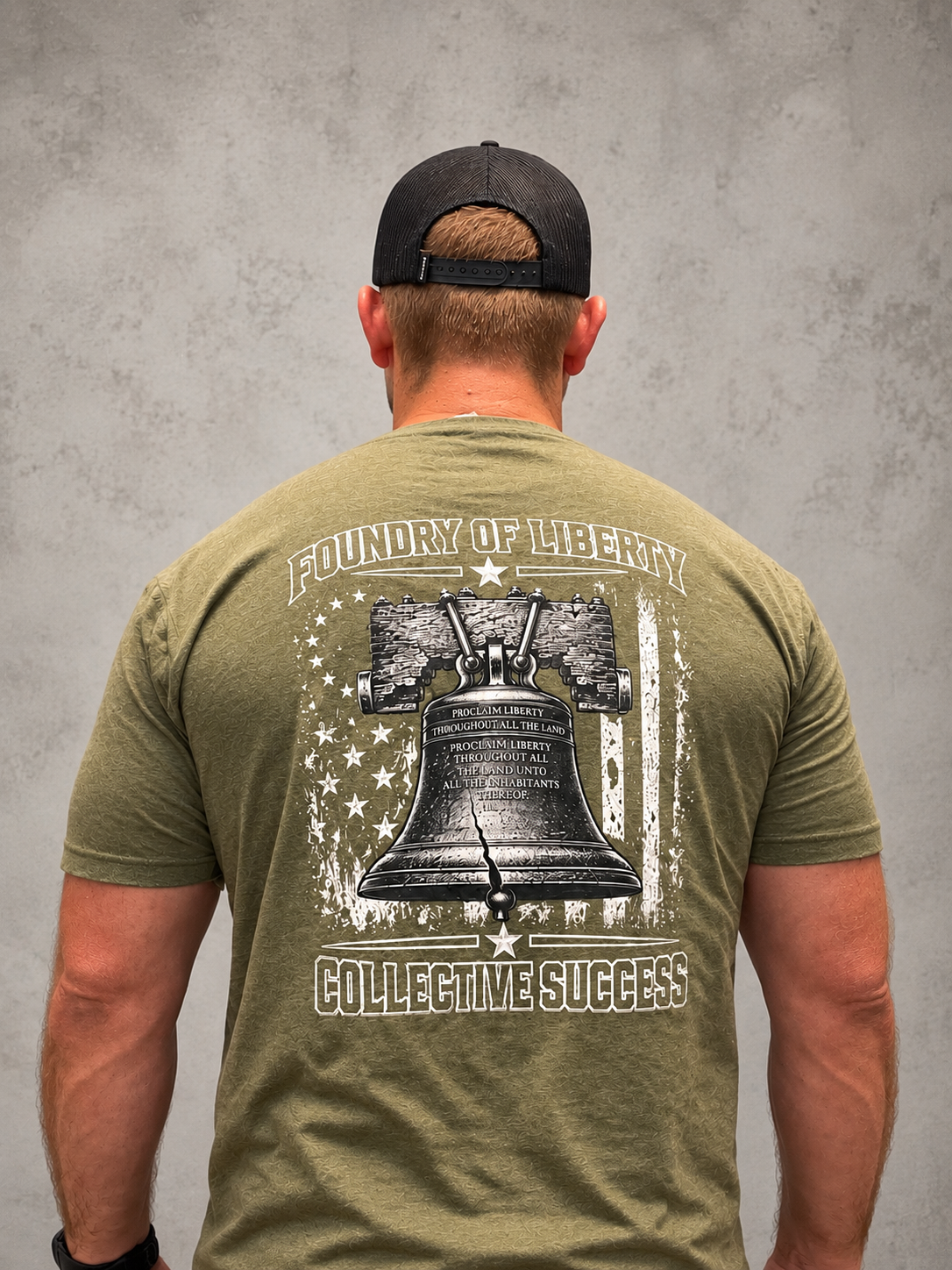 Foundry of Liberty "Collective Success" Bell T-Shirt — "Foundry of Liberty" Patriotic Graphic Tee