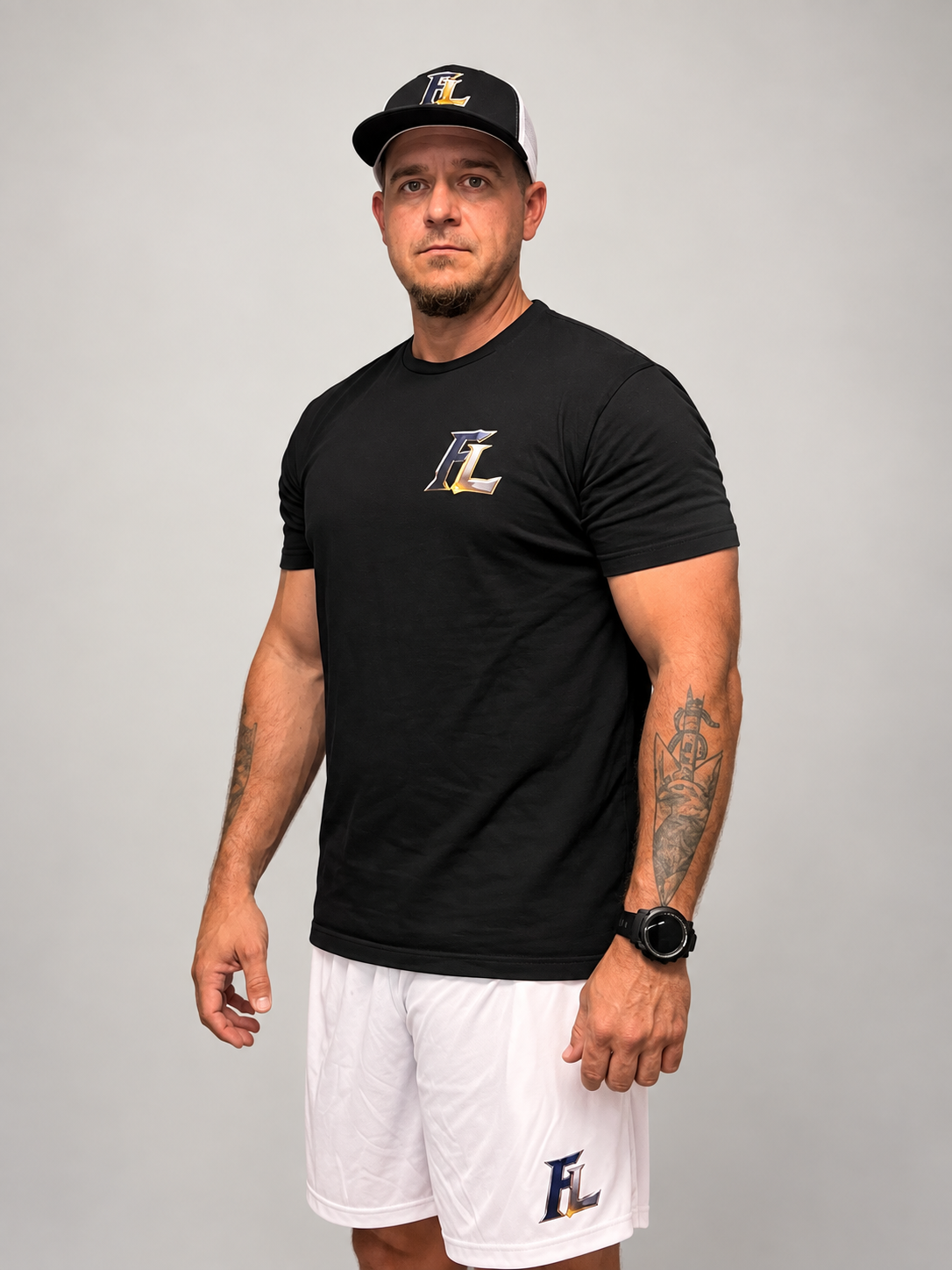Athletic 7" Pocketed Performance Shorts — Small 'FL' Logo